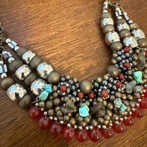 Beaded Statement Choker Necklace by Pam Hiran
